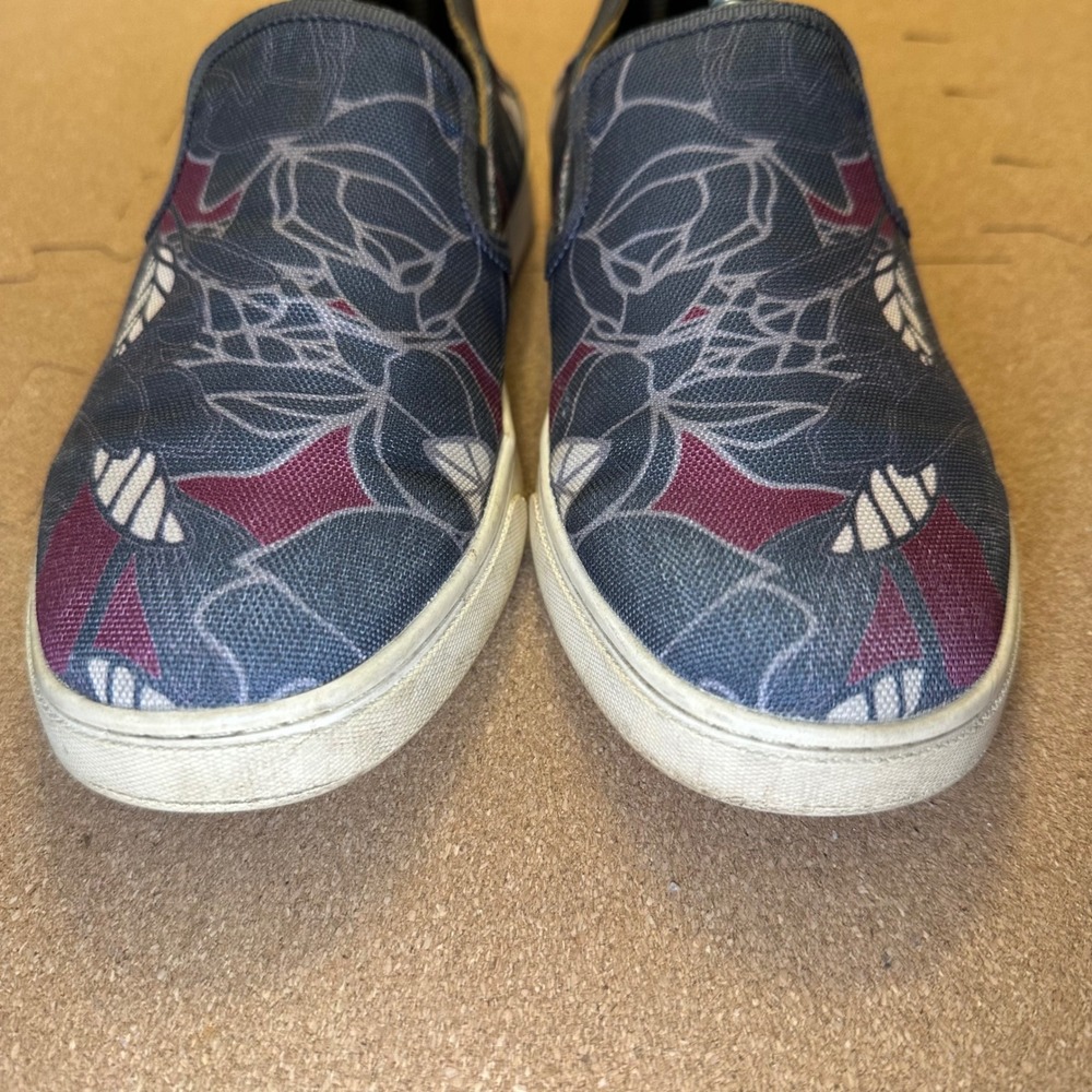Olukai‎ Pehuea Print Slip On Sneakers Womens 8.5 Blue Floral 20339-DEST - Picture 9 of 10
